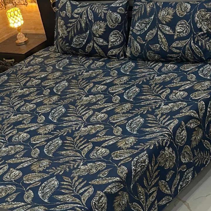 High%20Quality%20Gul%20Tax%20100%20%25%20Multani%20%20Bed%20Sheets%203Pcs%20Pure%20Suti%20-%20Image%202