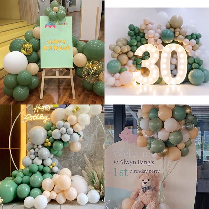 60%20pcs%209%20inch%20Sage%20Green%20Latex%20Balloons%20without%20shinny%20for%20Birthday%20Party%20Graduation%20Baby%20Shower%20Wedding%20Decoration%20Olive%20Green%20Party%20Balloon%20-%20Image%204