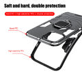 Casinglee For OPPO A16K Case Shockproof Armor Stand with Holder Car Magnetic Ring Back Cover For OPPO A16K Phone cases For girls and Boys. 
