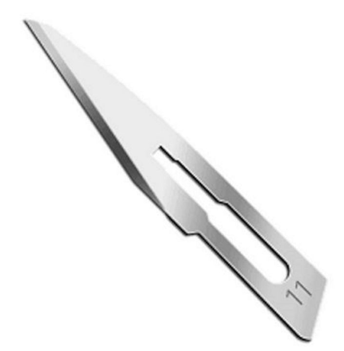 Premium (Pack Of 25Pcs)  Scalpel Handle Blades Number 11, Stainless Steel Blade Surgical Blade For Craft Model Making Carving, Scoring Paper Cutting and Many Other Purposes Use Scalpel Handle BladesDental Lab Blades Scalpel Blade # 11