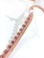Fancy curve design piping with crystal laces for clothes/for ladies kurtis,trousers and dupattas/3 Gazz. 