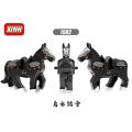 Lego Like The War Horse Building Blocks Middle Age Three Kingdoms 1580-1583 model. 