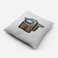 among us character baby yoda Cushion Cover Amazing Cushion Cover. 