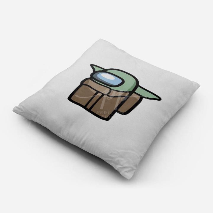 among us character baby yoda Cushion Cover Amazing Cushion Cover