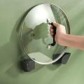 Household Pot Lid Holder Multi-Function Wall-Mounted Kitchen Pot Cover Storage Rack Shelves Organizer Kitchen Tools Accessories. 