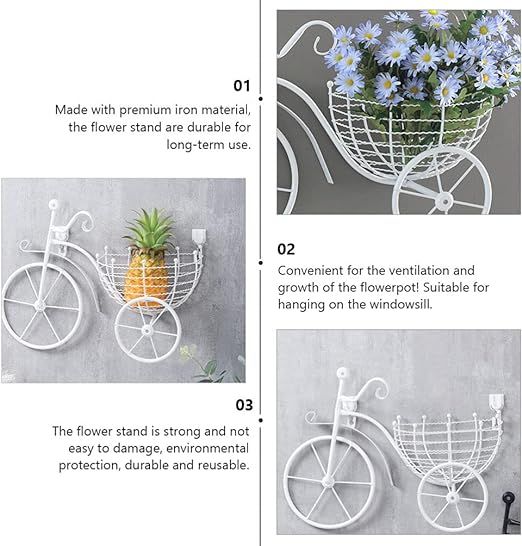 Imported%20Quality%20Bicycle%20Flower%20Basket%20Wall,%20Art%20Wall%20Mount%20Hanging%20Flawer%20Rack%20Unique%20Art%20Ornaments,%20Classic%20Retro%20Style%20for%20Indoor%20Outside%20Hanging%20Planter%20Home%20Kitchen%20Office%20Wedding%20Garden%20Decor%20-%20Image%207