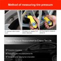 Digital LED Tire Tyre Air Pressure Gauge Tester Tool For Auto Car Motorcycle - Yellow. 