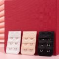 Pack of 3 Women Bra Extenders in 2-Hooks and 3-Rows Adjustable Bra Extension Women Bra Accessories Strap Adapter Converter Underwear in Multicolours. 