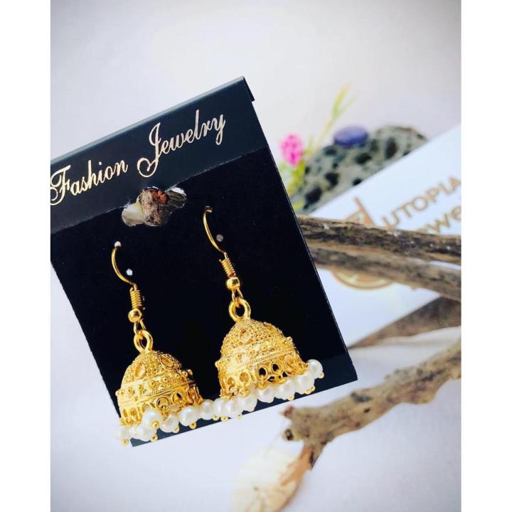 Silver%20Mini%20Jhumka%20Stylish%20Earrings%20for%20Girls%20and%20Women%20Utopia%20Jewellery%20Drop%20Earrings%20imitation%20Jewellery%20-%20Image%206