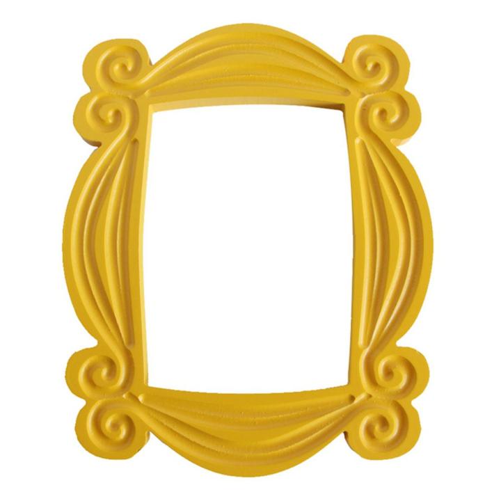 ZOROOM Handmade Monica Door Frame Wood Yellow Photo Frames Collectible Home Decor Collection Cosplay Gift