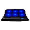 Laptop Cooling Pad, 6 Fans LCD Screen Gaming Laptop Cooler - 6 Gear Strong Wind Speed Designed, Dual USB Ports, Adjustable Mount Stand. 