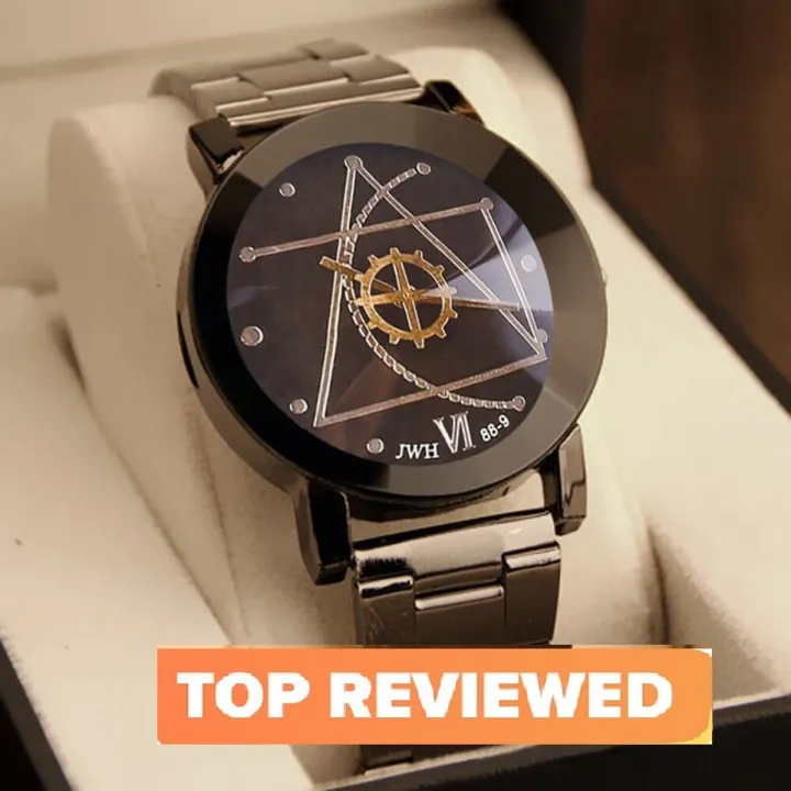 Classic%20Analogue%20Minimalist%20Round%20Black%20Dial%20Latest%20Generation%20Stainless%20Steel%20Linked%20Chain%20Black%20Strap%20Stylish%20Wrist%20Watch%20for%20Men%20and%20Boys%20-%20IIKBKMEN%20-%20Image%202