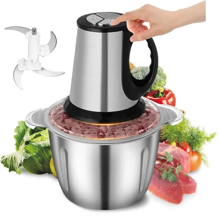 RAF%20Electric%20Food%20Chopper%203.0L%20Stainless%20Steel%20Bowl,%20Powerful%20Meat%20&%20Vegetable%20Grinder,%203-Speed%20Electric%20Chopper%20Machine%20-%20Image%204