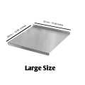 Food grade Cutting Board,Stainless steel Chopping board with lid,counter edge Board in 3 size Dough board non slip counter cutting board with lip. 
