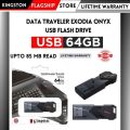 Kingston USB Flash Drive 64/128/256 GB Lifetime Warranty - DT Exodia Onyx 3.2. 