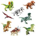 【Funny Bunny Toy Store】Kids Toys Blocks Building Module Jurassic Dinosaur World Dinosaur Raptor Protected Area up Block Set. 