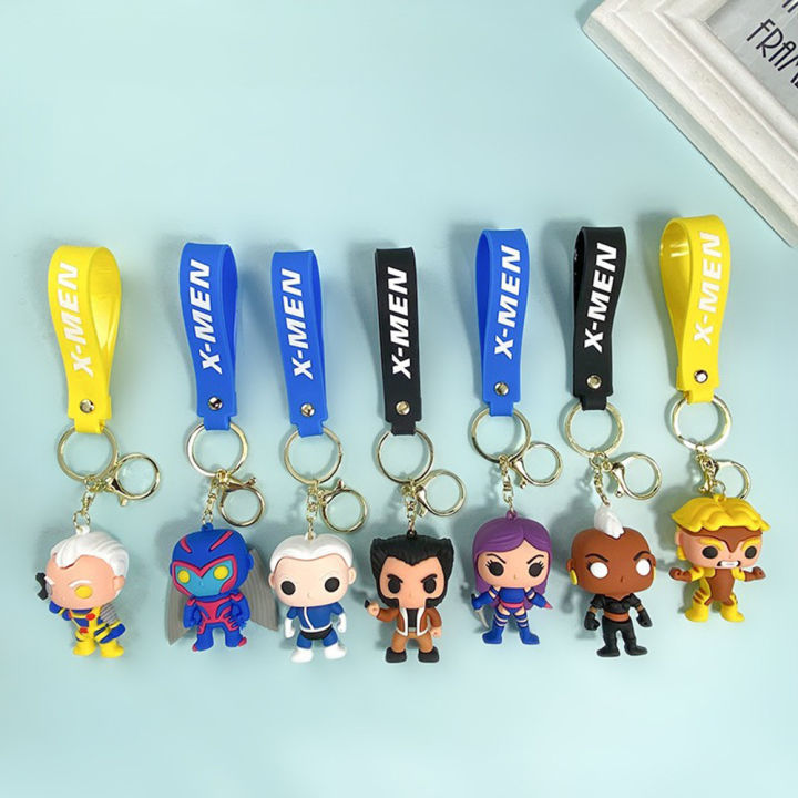 Lingerie Sets，Cool Cartoon Disney X-Men Figures Keychain Bag Pendant Doll Pendant Couple Fashion Car Key Chain for Kids Birthday Toys Gift