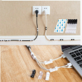 Wire Cord Clips Self Adhesive Cable Clip Sticky Plastic Cables Organizer Wires Holder for TV PC Laptop USB Mobile Charger Ethernet Cable Camera Headphone Handsfree Desktop Home Office Wall Desk Car cords (Pack of 10Pcs and 20Pcs). 