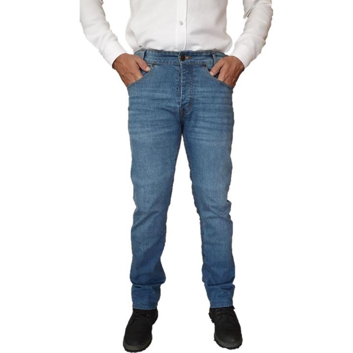 Overdrive Denim Biker Jeans Blue for Motorcycle with CE Armored Protective Pads