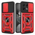 Vantime for Tecno Spark 30 Pro 4G Case Hard Sliding Lens Protect Stand Holder Back Cover. 