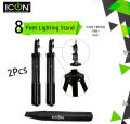 2PCS - ICON 8 Feet Lighting Stand I7861 Heavy Duty For Professional Use Strobes Ad600. 