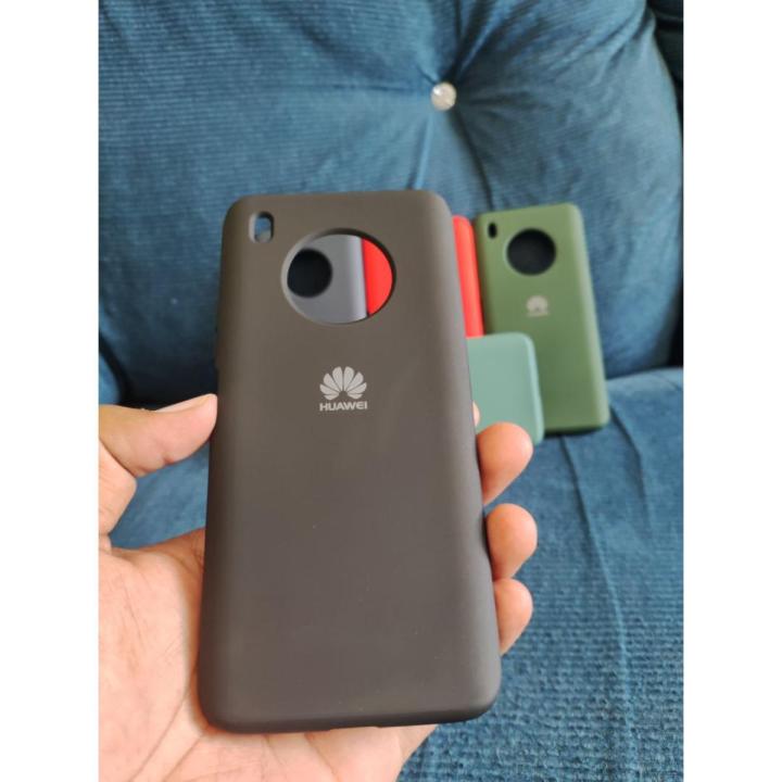 For Huawei y9a case Soft Liquid Silicone Protective and Anti Scratch Microfiber Lining Shockproof