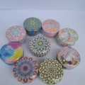 Small Printed Tin for Storage (Pack of 6). 