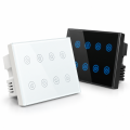 Tuya Smart wifi 8 Gang wall touch Switch with Power Meter Function Tuya Smart Wifi Light Touch Switch Timing Wall Electrical App Voice Control. 