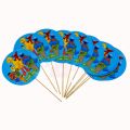 SESAME STREETS CAKE TOPPER - PACK OF 10 CAKE TOPPER - SESAME STREETS CAKE TOPPER. 