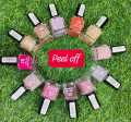 12 pcs Cr peel Off nude nail polish. 