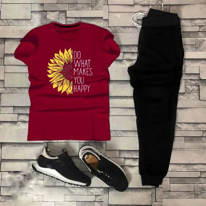 FLOWER%20Tracksuit%20for%20Girls%20&%20Women%20%20printed%20half%20Sleeve%20T-Shirt%20&%20Trouser%20for%20Summer%20Collection%20Elegant%20Trendy%20Wear%20-%20Image%204