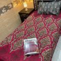 Single BedSheet 3D-Crystal Cotton Printed Bed Sheet Set -Multicolored. 