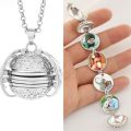 Magic 4 Photo Pendant Memory Floating Locket Necklace Angel Wings Flash Box Album Box Necklaces Creative. 