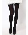 Black Opaque Stocking Tights for Women. 