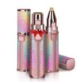 2 In 1 Electric Eyebrow Trimmer Makeup Painless Eye Brow Epilator Mini Shaver Razors Women Portable Facial Body Hair Remover. 