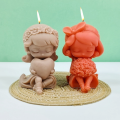 Flower Girl Candle Mold Decorative 3D Design Scented Candle Silicone Mold Heart-shape Girl Gypsum Casting Rose Candle Mould for Gift Making Home Decor Craft Enthusiasts Romantic Setting Valentine's Day Gift. 