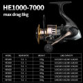 MeterMall He500-7000 Full Metal Fishing Reel Powerful Ultra-smooth Long Casting Spinning Fishing Reel Fishing Gear. 
