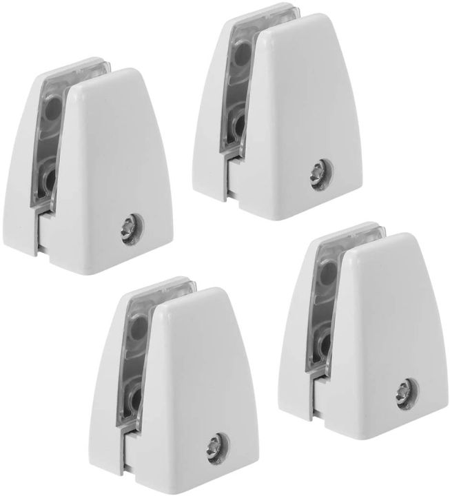 Office Desk Table Partition Clamps for Wood as Well as Glass partitions 4mm to 20mm, Aluminium Desk Partitions Screen Clamp Holder(Pack Of 4, 10 And 20)