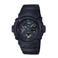 Casio G Shock Mens Black Analog-Digital Black Resin Band Watch-AW-591BB-1ADR. 