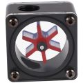 G1/4 Port 3 Impeller Pom Acrylic Water Flow Meter Current Meter Indicator Water Cooler for Computer Pc Water Cooling System. 