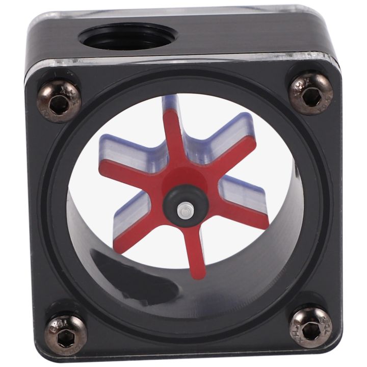 G1/4 Port 3 Impeller Pom Acrylic Water Flow Meter Current Meter Indicator Water Cooler for Computer Pc Water Cooling System
