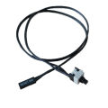Trigger Button Switch Square Unlock Open Reset Black PB 307B Strip Cable 50cm. 