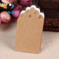 100Pcs 3X5Cm Wave Head Blank Kraft Paper Hang Tags For Bake Blank Wishes Cards For Handmade Paper Swing Labels Gift Price Listst. 
