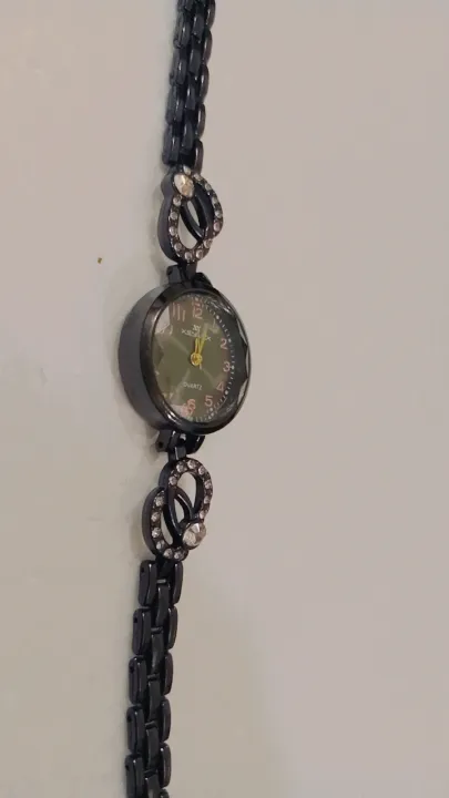 Watch%20for%20girls%7Cwoman%7Cladies%7Cgift%7CElegant%20Black%20Bracelet%20Watch%20with%20Crystal%20Accents%20for%20girl%20and%20woman%20-%20Image%203