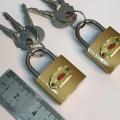 Pack of 2 Key Lock for Drawer | Money Bank | Bags | Jewellery Box and Sports Bag etc | Key Lock | Metal Lock. 