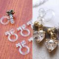 Invisible Clip-on Earring Converters For Non Pierced Ears Jewelry Findings. 