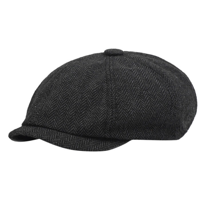 Peaky Blinders Men Berets Hat Autumn New Vintage Herringbone Cap Women'S Casual Pumpkin Hat Gatsby Flat Beret Hats 1129