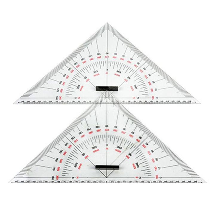 NANLIY- Chart Drawing Triangle Ruler for Ship Drawing 300mm Large-Scale Triangle Ruler for Distance Measurement Teaching Eneering Design