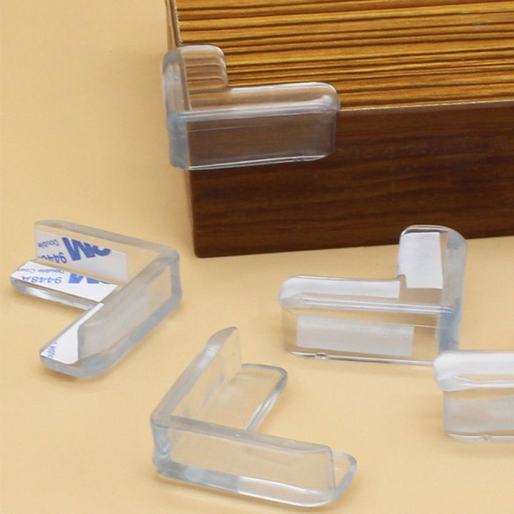 Silicone Table Protector Transparent Corner Protector Baby Safety Silicone Protector Table Corner Edge Protection Cover - 4/8/12 Pcs