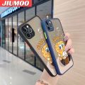 JIUMOO For Iphone 11 Pro Case Cartoon Cute SpongeBob Thin Frosted Transparent Cover Lens Camera Protect Edge Full Cover Casing Hard Cases. 